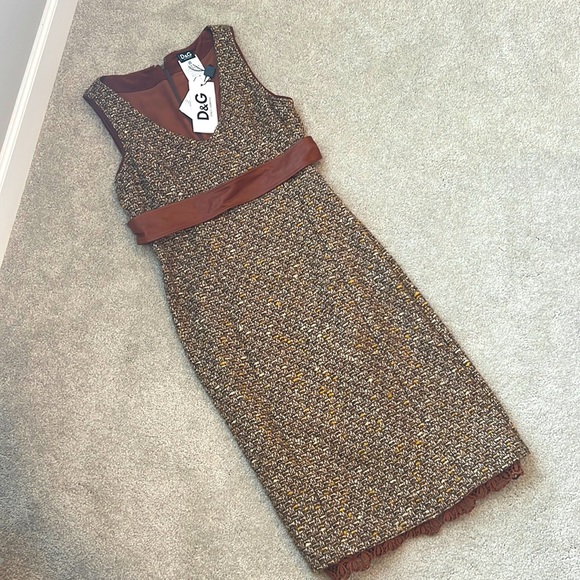 D&G Dresses & Skirts - NWT D&G brown tank dress- womens size 44